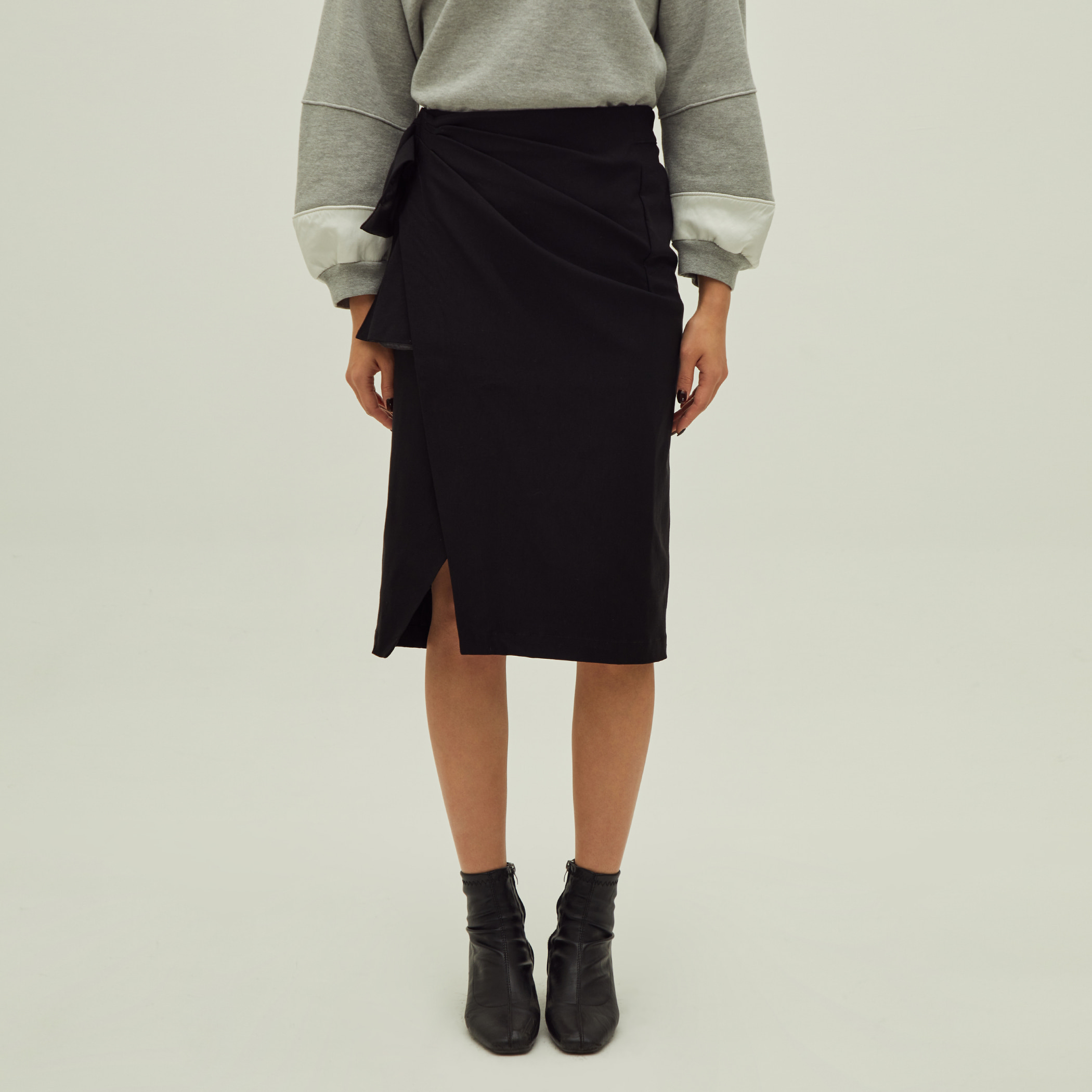 [아울렛] Double Frill Skirt (더블 프릴 스커트) Black