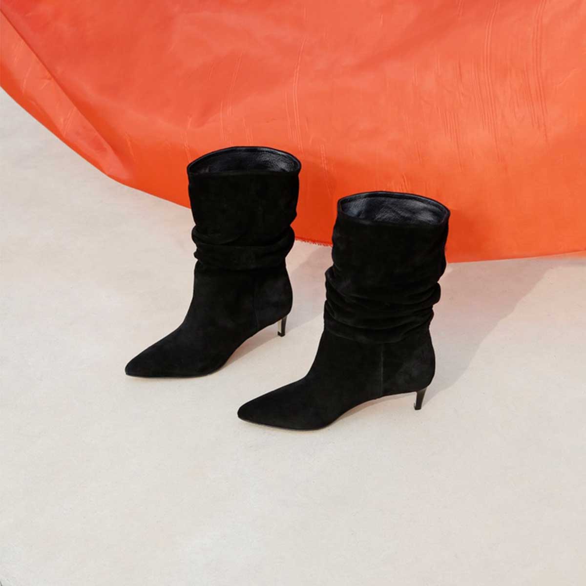 [아울렛] Occam Shirring Boots (오캄 셔링 부츠) Black
