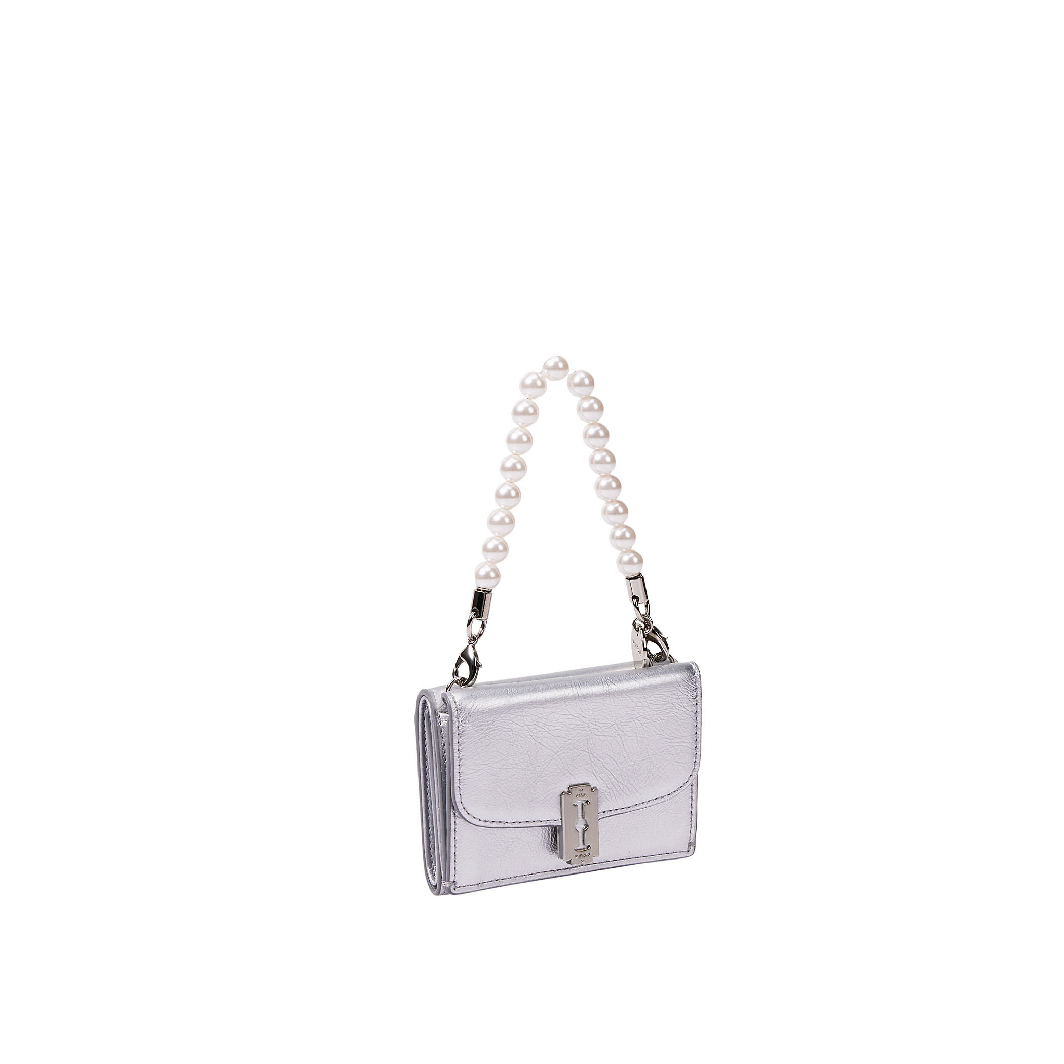 Mini Pearl Handle Strap (미니 펄 핸들 스트랩) White